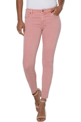Abby-Jeans mit knöchellangem, knöchellangem Saum in Rose Blush