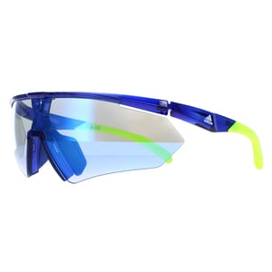 Adidas SP0027 91X bleu givrÃ© vario miroir bleu photochromique lunettes de soleil