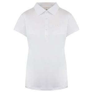 Under Armour Golf Heatgear Kurzarm weiße Frauenpolo -Hemd 1272336 100