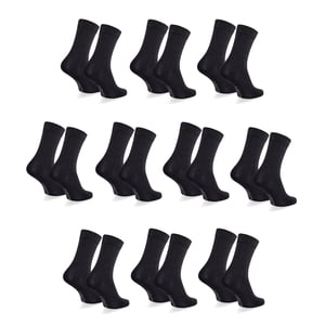 10 Paar Bamboe Casual Sokken von Cappuccino Italia in der farbe Schwarz und in größe 39-42.