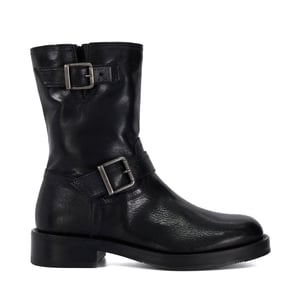 Dune Pixen Damenlederstiefel In Schwarz