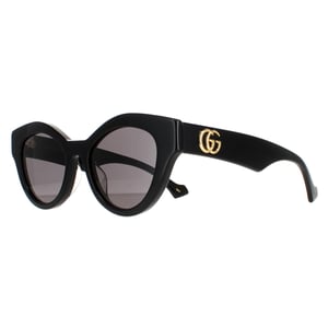 Lunettes De Soleil Gucci Cat Eye Femme Noir Gris GG0957S
