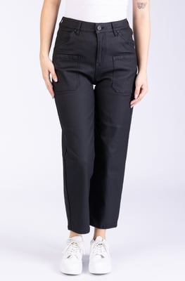 Baggy Damenhose Schwarz Wide Leg