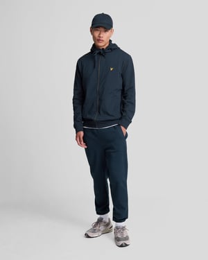 Lyle & Scott Hybrid Zip-Up Jet Dark Navy Kapuzenpullover