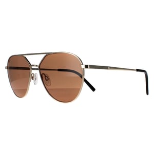 Serengeti Aviator Unisex Glänzend Hell Gold Saturn Polarisiert Odell