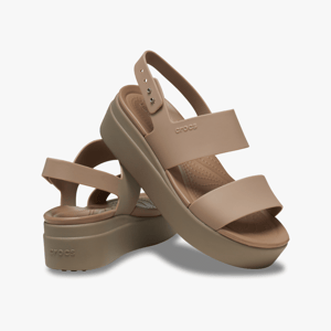 206453-2EL BROOKLYN LOW WEDGE Damensandalen Latte/Pilz