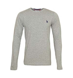 U.S. Polo Assn. Langarmshirts in Hellgrau