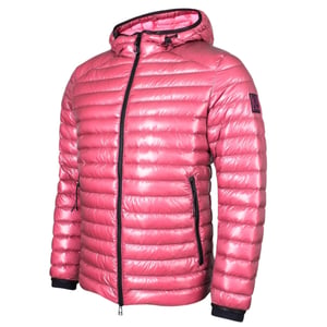 Belstaff Airspeed Rosa Glänzende Daunen gefüllte Jacke