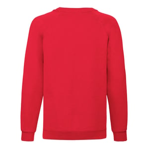 Fruit of the Loom - "Classic" Sweatshirt für Kinder Raglanärmel (Rot)