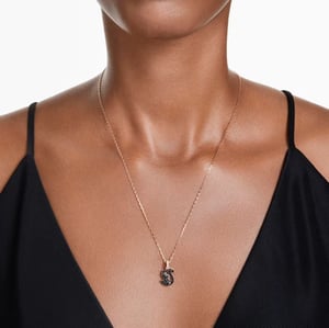 Swarovski 'Swan' Damen-Halskette aus vergoldetem Metall - Rosé 5678046