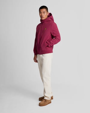 Lyle & Scott � Softshelljacke mit Fleecer�ckseite, Burgunderrot