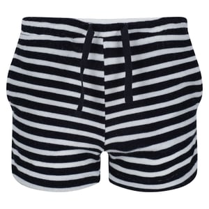 Regatta Childrens/Kids Dayana Towelling Stripe Casual Shorts (Marine/Weiß)