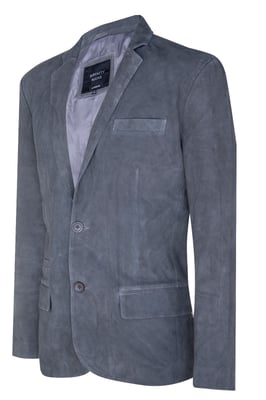Blazer, Wildlederjacke, weicher italienischer Ledermantel