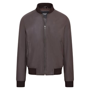 MA-1 Varsity Bomberjacke aus weichem Leder f�r Herren