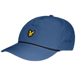 Lyle & Scott Blaue Golfmütze für Herren mit verstellbarem Grafiklogo HE1600G W329