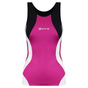 Skins Triathlon Kompression ärbliche rosa Womens Racer Back Top T49085051