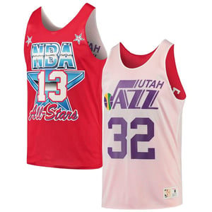 Mitchell & Ness Reversible Utah Jazz Karl Malone Mens Weste