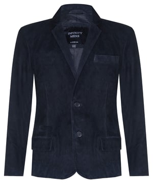 Blazer, Wildlederjacke, weicher italienischer Ledermantel