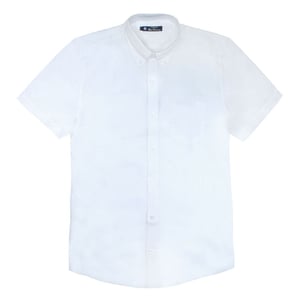 Ben Sherman Drehbuch Stickerei Herren weißes Hemd