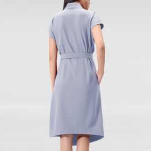 Cache-Coeur Kleid mit V-Ausschnitt