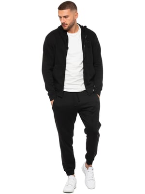 Enzo | Herren Zip Hoodie Trainingsanzug Set - Schwarz