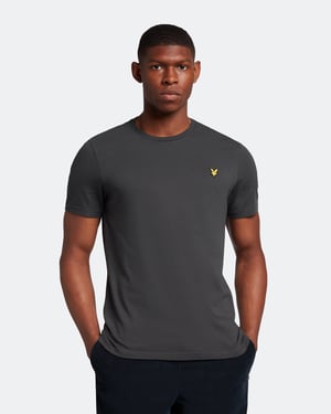 Lyle & Scott Einfarbiges T-Shirt in Grau