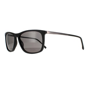 Hugo Boss Rectangle Herren Matt Schwarz Grau Polarisiert BOSS 1249/S/IT