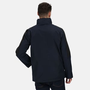 Regatta Herren Defender III 3-in-1 wasserdichte winddichte Jacke / Performance Jacke (Navy / Schwarz)