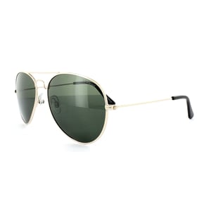 Polaroid Aviator Unisex Gold Grün Polarisierte Sonnenbrille