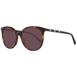 Swarovski Round Womens Dark Havana Brown Gradient Sonnenbrille