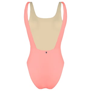 Gymshark Open Back Womens Pink Badeanzug offen