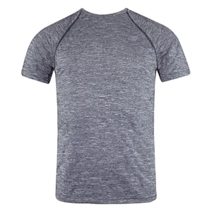 Neues Gleichgewicht kurzärmelig grauer Crew Neck Herren Hartnäckigkeit T-Shirt MT81095 HC