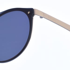Unisex ALEX Ovale Metall-Sonnenbrille