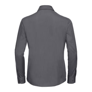 Russell Collection - Hemd Pflegeleicht für Damen Langärmlig (Grau)