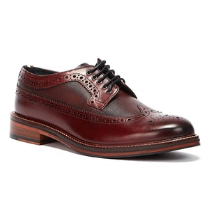 Ben Sherman Archie Brogue Herren Burgundy Schuhe