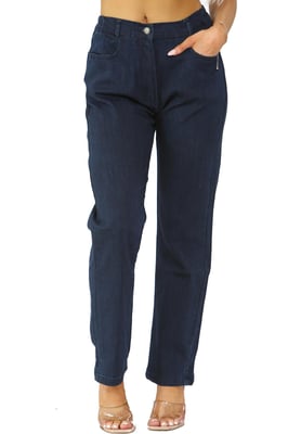 MYT Damen-Jeans mit seitlichem elastischem Bund in Dunkelblau