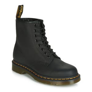Dr. Martens Laars 1460 Schwarz fettige Stiefel Schwarz