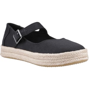 TOMS Carolina Mary Jane Polyester Damen Espadrilles in Schwarz