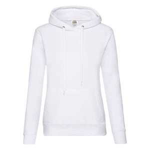 Fruit of the Loom - "Classic 80/20" Kapuzenpullover für Damen (Weiß)