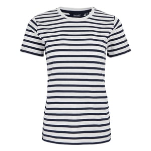 Regatta - "Bayletta" T-Shirt für Damen (Weiß/Marineblau)