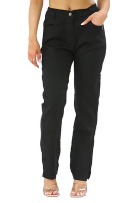 MYT Damen-Jeans mit seitlichem elastischem Bund in Schwarz