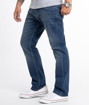 Rock Creek Jeans Straight Cut Blau