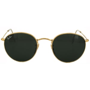 Ray-Ban Sonnenbrille rund Metall 3447 001 Gold Grün 50mm