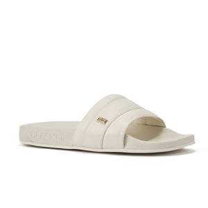 Sandalen in Vichy-Creme