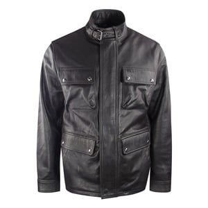 Belstaff dunkelbraune Grant-Lederjacke