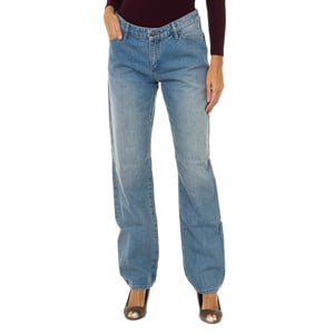 Lange gerade geschnittene Jeans 6Y5J15-5DWQZ Frau
