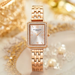 VICTORIA HYDE Westminster Uhr aus Roségold