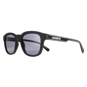 Lacoste Rectangle Mens Matte Schwarz Grau L966S