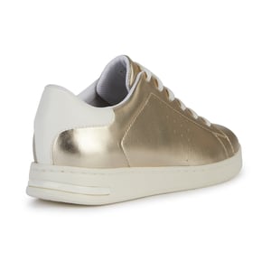 Geox D Jaysen B Leder Damen Hellgold/Optik Weiß Turnschuhe