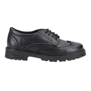 Hush Puppies - Mädchen Schul-Uniform-Schuhe "Maxine", Leder (Schwarz)